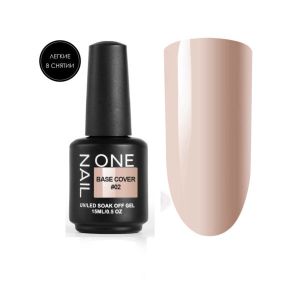 Base Cover #02 15 мл, база камуфлирующая One Nail (легкая в снятии) - NOGTISHOP