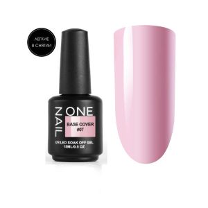 Base Cover #07 15 мл, база камуфлирующая One Nail (легкая в снятии)   - NOGTISHOP