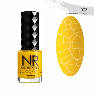 Лак CRAQUELURE 03, Желтый, Nail Republic, 10 мл - NOGTISHOP