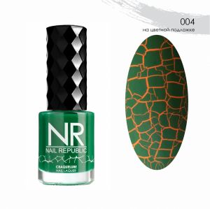 Лак CRAQUELURE 04, Зеленый, Nail Republic, 10 мл - NOGTISHOP