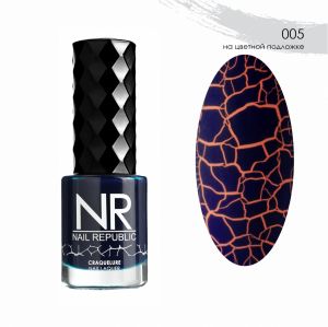 Лак CRAQUELURE 05, Синий, Nail Republic, 10 мл - NOGTISHOP