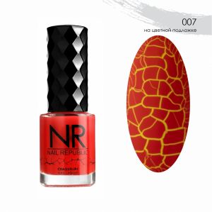 Лак CRAQUELURE 07, Красный, Nail Republic, 10 мл - NOGTISHOP