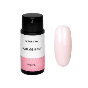 Base Nail Best Nude Rubber №07, 30 g / нюдовая каучуковая камуфлирующая база - NOGTISHOP