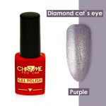 Гель-лак CHARME Diamond cat's eye gel polish - Purple, 10 мл 