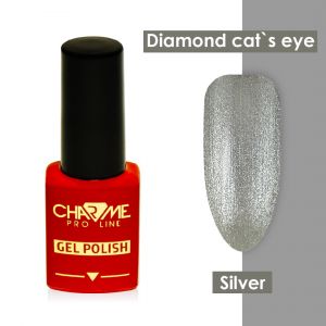 Гель-лак CHARME Diamond cat's eye gel polish - Silver, 10 мл.  - NOGTISHOP