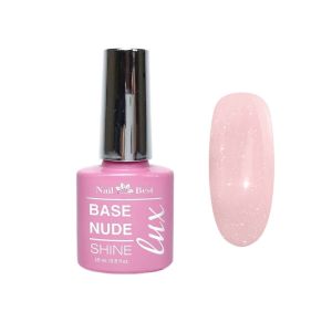 LUX Base Nail Best Nude Shine №07s, 15 g / нюдовая камуфлирующая база c шиммером - NOGTISHOP