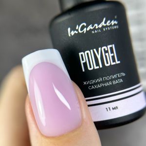 Жидкий полигель сахарная вата POLYGEL, 11 мл - NOGTISHOP