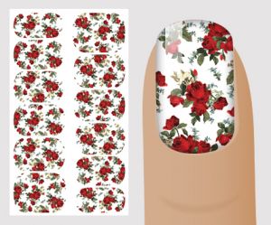 Слайдер для дизайна ногтей, цветочный № F110,  NOGTIKA - NOGTISHOP