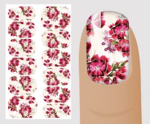 Слайдер для дизайна ногтей, цветочный № F123,  NOGTIKA - NOGTISHOP
