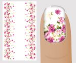 Слайдер для дизайна ногтей, цветочный № F136,  NOGTIKA