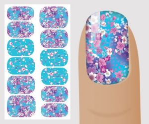 Слайдер для дизайна ногтей, цветочный № F149,  NOGTIKA - NOGTISHOP
