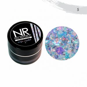 Гелевая краска c блестками Magic Crystal №05 Nail Republic, 5 гр   - NOGTISHOP