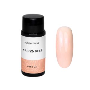 Base Nail Best Nude Rubber №03, 30 g / нюдовая каучуковая камуфлирующая база - NOGTISHOP