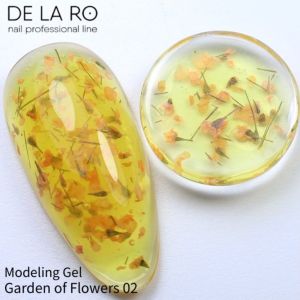 Моделирующий гель однофазный Garden of Flowers 002, DE LA RO, 15 гр - NOGTISHOP