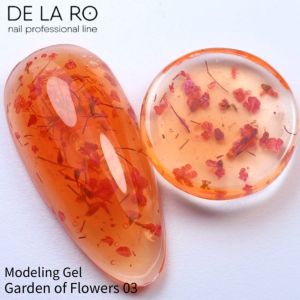 Моделирующий гель однофазный Garden of Flowers 003, DE LA RO, 15 гр - NOGTISHOP