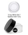 Гель цветной для прорисовки линии улыбки Crazy White Gel,15 мл