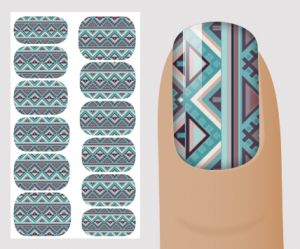 Слайдер для дизайна ногтей, "Геометрия" №G124 ,  NOGTIKA - NOGTISHOP