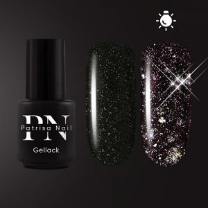 Гель-лак Dark Flash черный, Patrisa Nail, 3,5 мл  - NOGTISHOP