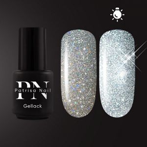 Гель-лак Ice Flash серебро, Patrisa Nail, 3,5 мл - NOGTISHOP