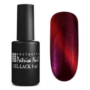 Гель-лак Кошачий глаз Patrisa Nail Royal Red Intensive, 8 мл - NOGTISHOP