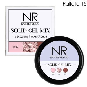 NR Твердые гель-лаки SOLID GEL MIX, Pallete 15 (039,387,057) - NOGTISHOP