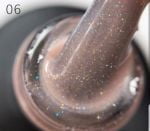 База Каучуковая для гель-лака Grattol Rubber Base Glitter №6, 9 мл.