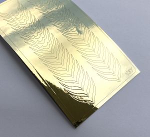 Metallic stickers MIX 137 GOLD Ib.Di Nails - NOGTISHOP