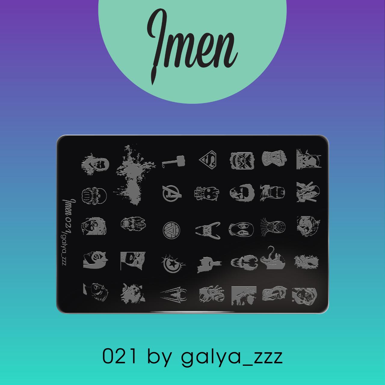 Пластина для стемпинга Imen №021 - NOGTISHOP