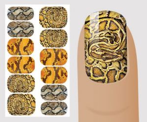 Слайдер для дизайна ногтей, "Фауна, рептилии" №J129 ,  NOGTIKA - NOGTISHOP