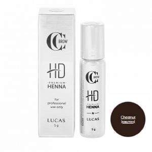 Хна для бровей Premium henna HD, CC Brow, Chestnut (каштан), 5 гр