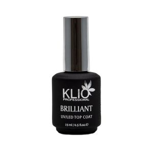 Топ Klio BRILLIANT UF top coat без липкого слоя 15 мл - NOGTISHOP