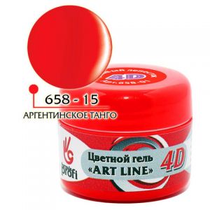 4D цветной гель Formula profi ART LINE №658-15 Аргентинское танго, 5 гр. - NOGTISHOP