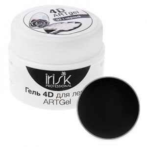 4D гель-пластилин для лепки IRIS'K ARTGel №01 Черный, 5 гр. - NOGTISHOP