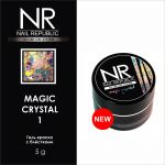 Гелевая краска c блестками Magic Crystal №01 Nail Republic, 7 гр  