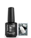 OneNail Matt Shiny top 01 матовый топ с черными хлопьями 8 мл.