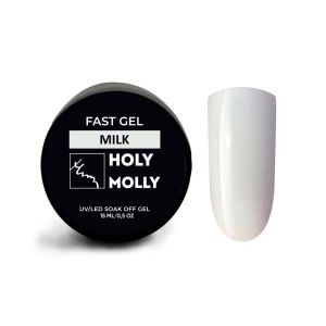 Fast gel Holy Molly MILK 15 мл - NOGTISHOP