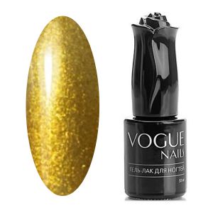 Гель-лак VOGUE NAILS с блёстками №757 Золотистый нарцисс, 10 мл - NOGTISHOP