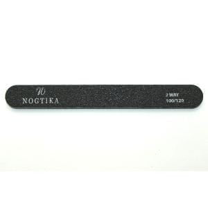 Пилка для ногтей NOGTIKA, черная закругленная (100/120) - NOGTISHOP