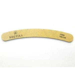 Пилка для ногтей NOGTIKA, серый-бумеранг (100/150).
