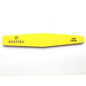 Пилка для ногтей NOGTIKA, желтая- ромб (120/180).