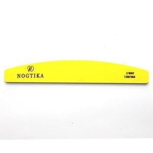 Пилка для ногтей NOGTIKA, желтая- полукруглая (120/180).