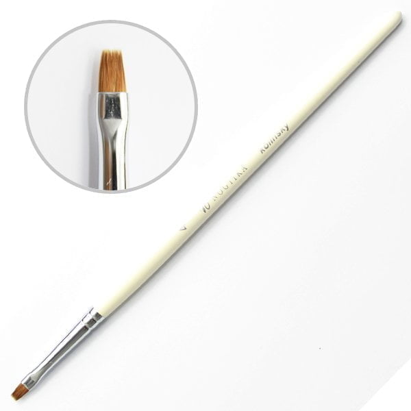 Кисть плоская №4 Kolinsky, NOGTIKA - NOGTISHOP