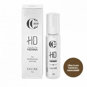 Хна для бровей Premium henna HD, CC Brow, Olive Brown (оливково-коричневый), 5 гр