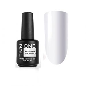 One Nail Base Ultra White Coat Камуфлирующая база, 15 мл.  - NOGTISHOP