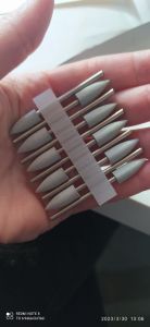 Резиновая насадка для полировки средняя, серая, 1 шт - NOGTISHOP