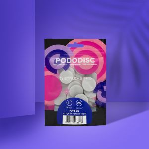 Спонж-файл для педикюрного диска PODODISC STALEKS PRO L (25 шт) - NOGTISHOP