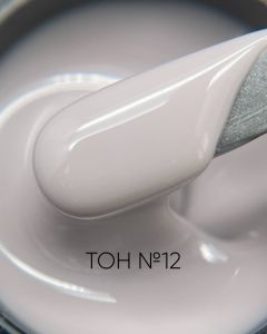 Камуфлирующий самовыравнивающийся гель серый (холодный) №12, Опция, 15 мл - NOGTISHOP