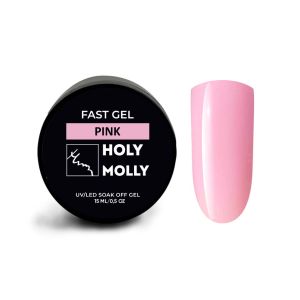 Fast gel Holy Molly PINK 15 мл - NOGTISHOP