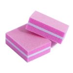 Баф мини 100/180 розовый ParisNail 50 шт