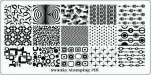 Пластина Swanky Stamping № 01